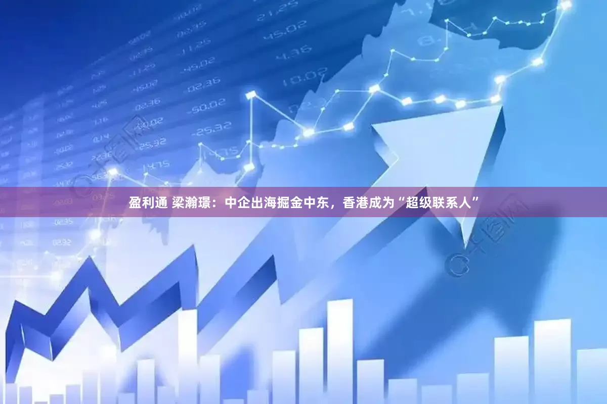 盈利通 梁瀚璟：中企出海掘金中东，香港成为“超级联系人”