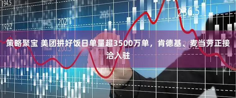 策略聚宝 美团拼好饭日单量超3500万单，肯德基、麦当劳正接洽入驻
