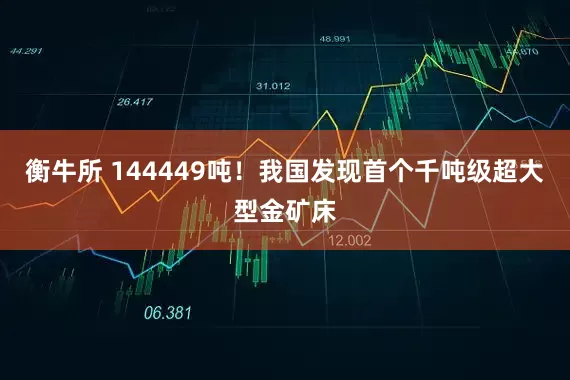 衡牛所 144449吨！我国发现首个千吨级超大型金矿床