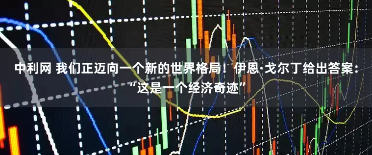 中利网 我们正迈向一个新的世界格局！伊恩·戈尔丁给出答案：“这是一个经济奇迹”